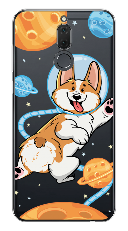 

Чехол на Huawei Nova 2i "Корги-космонавт", Голубой;бежевый;белый, 64150-1