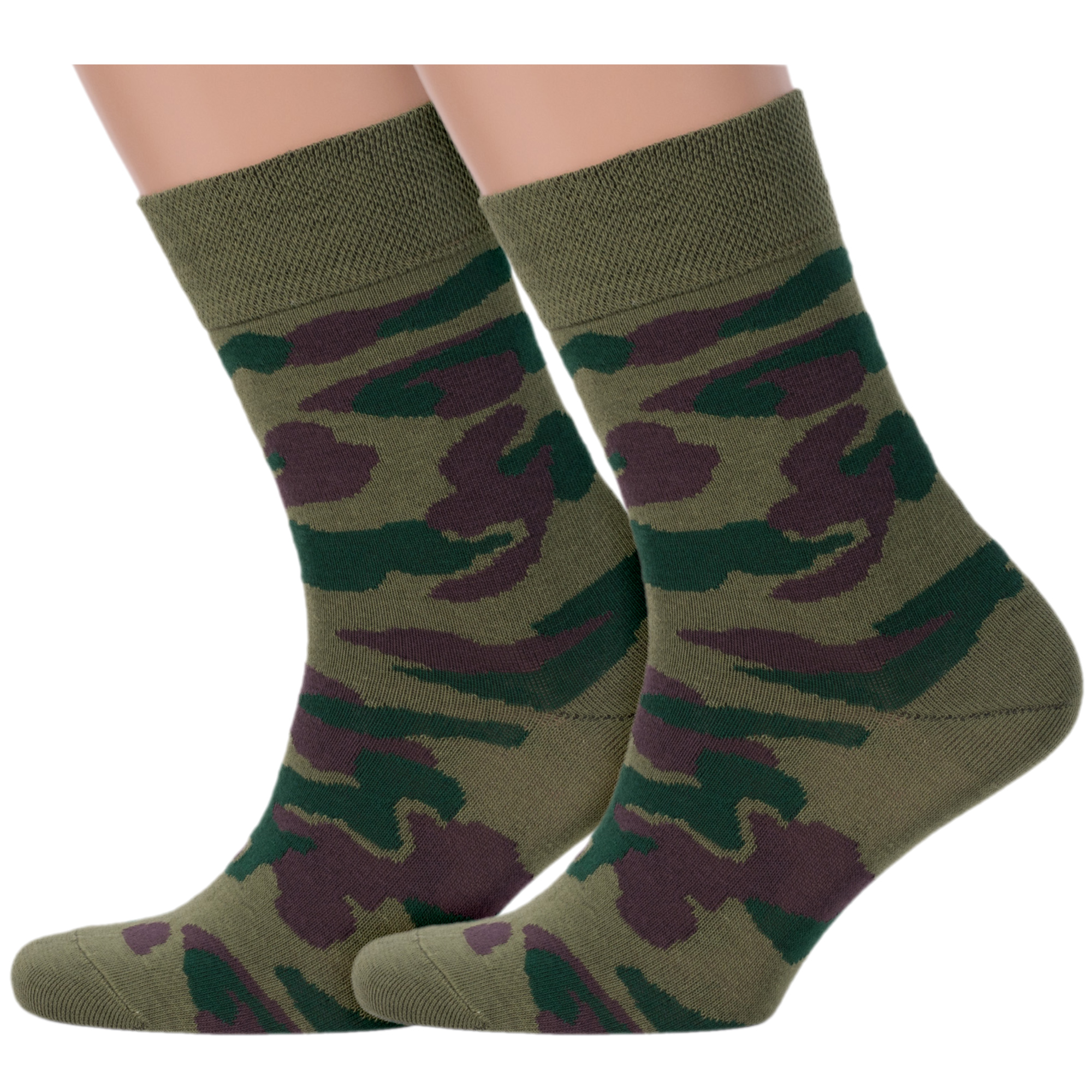 Комплект носков мужских Брестский чулочный комбинат 2-16С2126 хаки; зеленых; коричневых 25