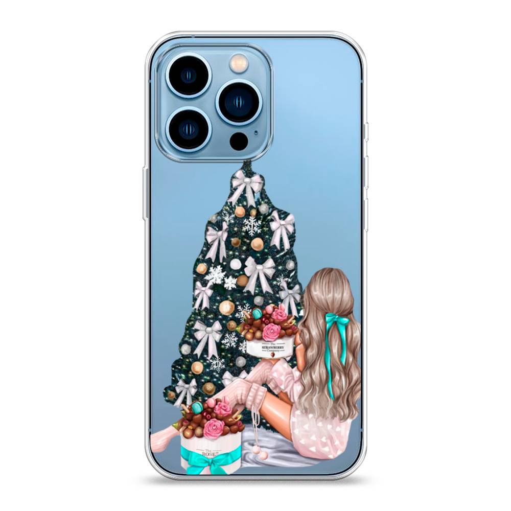 

Чехол для Apple iPhone 13 Pro "New Year", Зеленый;бежевый;голубой, 14350-5