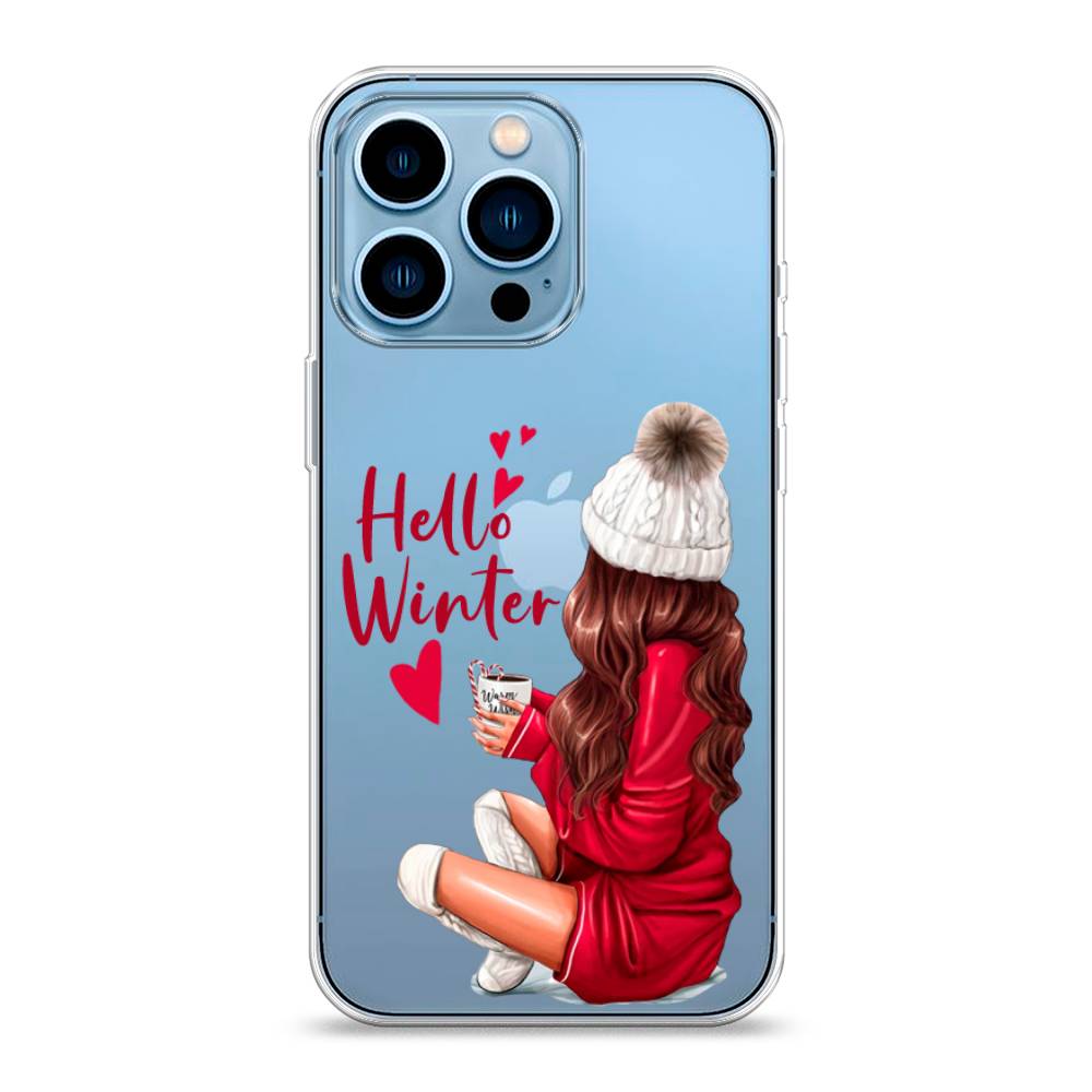 

Чехол для Apple iPhone 13 Pro "Hello winter", Красный;белый;коричневый, 14350-5