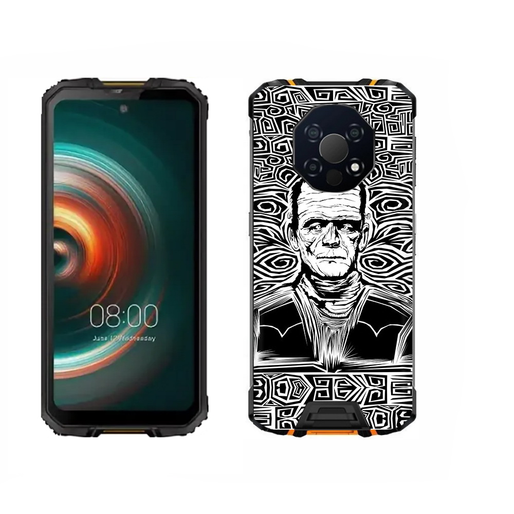 

Чехол MyPads Tocco для Oukitel WP13 франкенштейн черно белый, Прозрачный, Tocco
