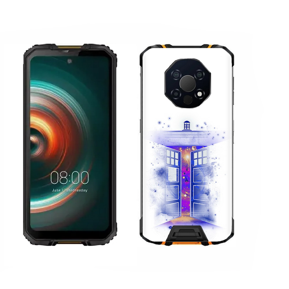

Чехол MyPads Tocco для Oukitel WP13 фиолетовый уголок абстракция, Прозрачный, Tocco