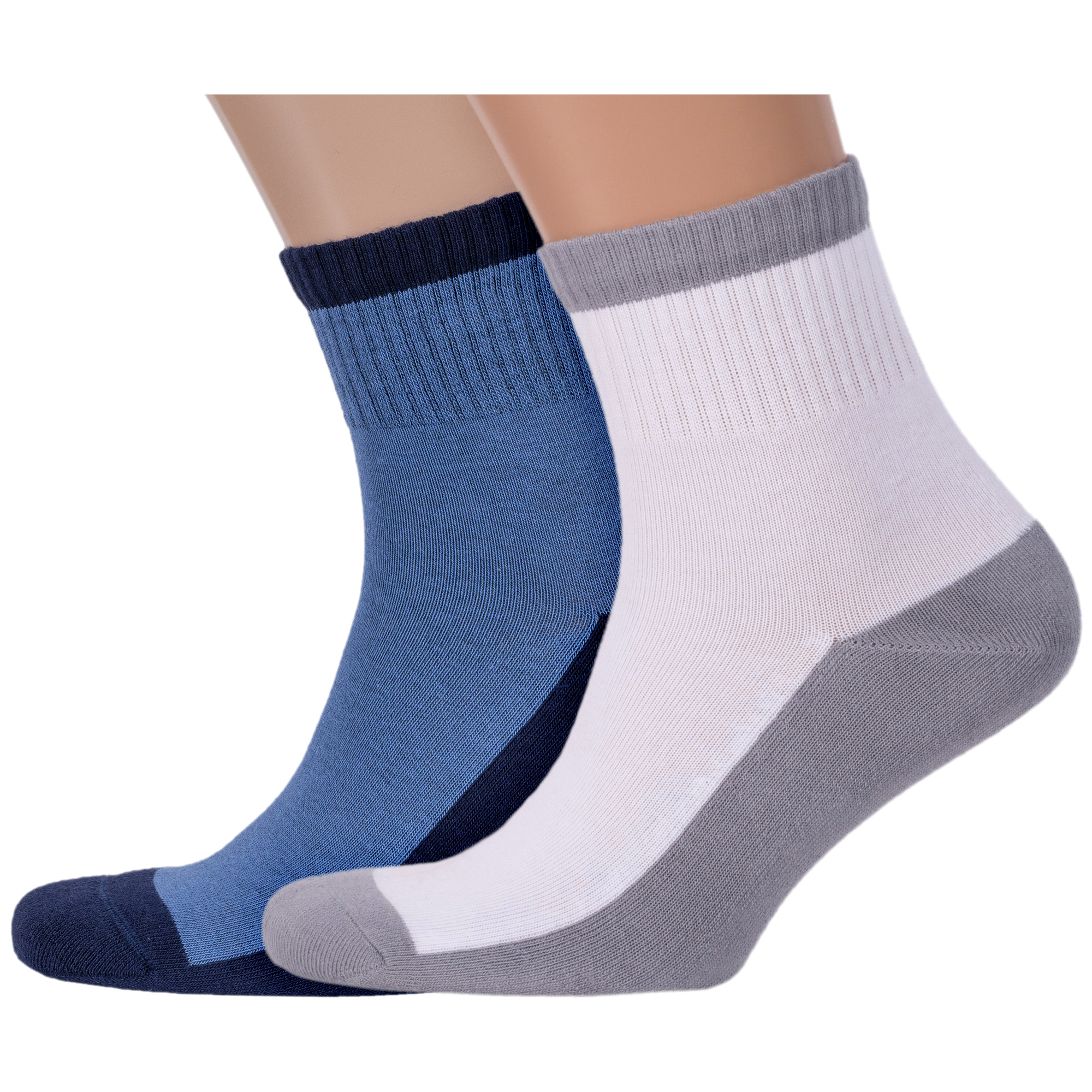 Комплект носков мужских Брестский чулочный комбинат 2-15С2330 белых; синих; серых 29