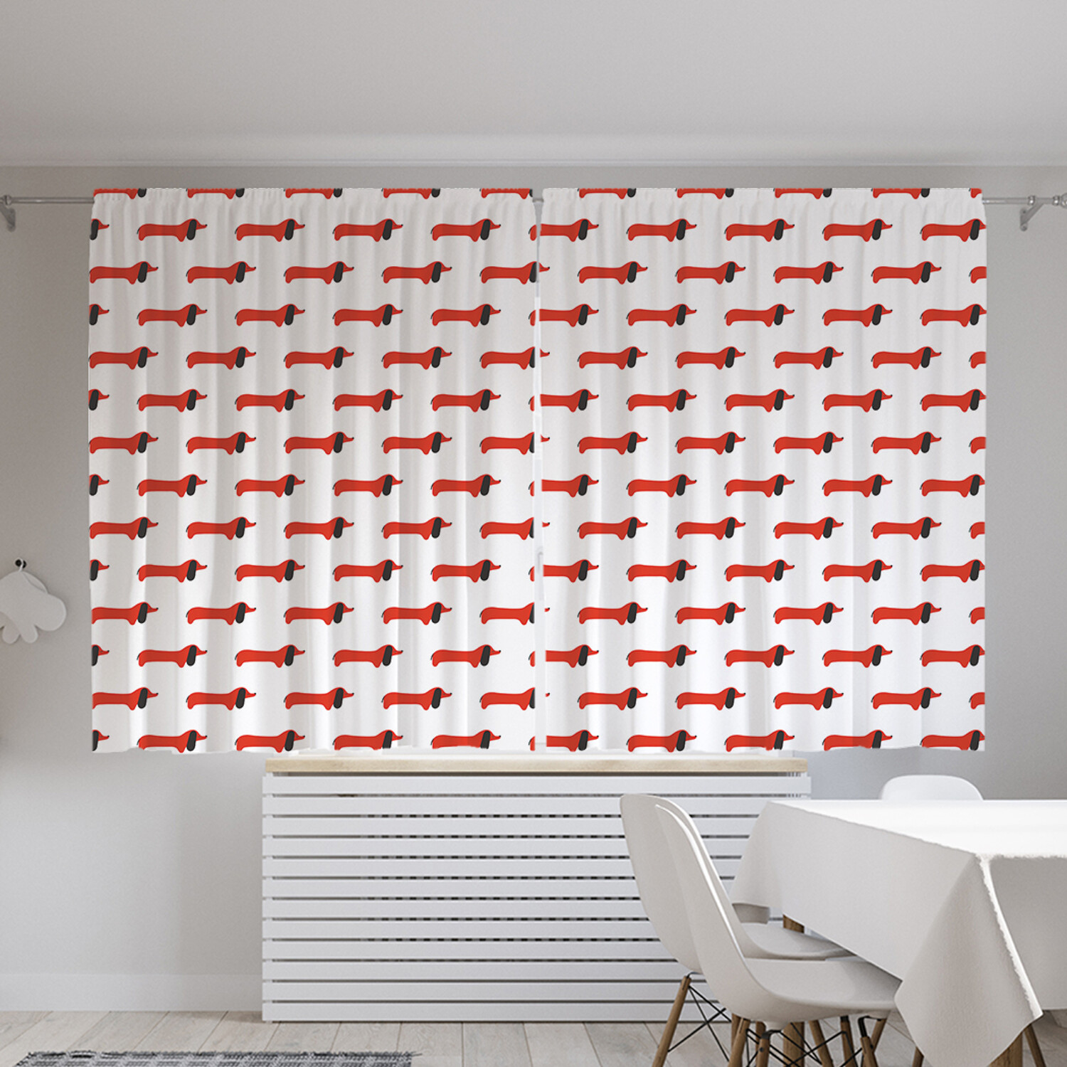 

Классические шторы JoyArty "Монотонная такса", серия Oxford DeLux, 2 полотна 145x180 см, Монотонная такса