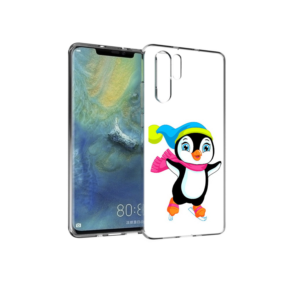 

Чехол MyPads Tocco для Huawei P30 Pro пингвин на коньках, Прозрачный, Tocco