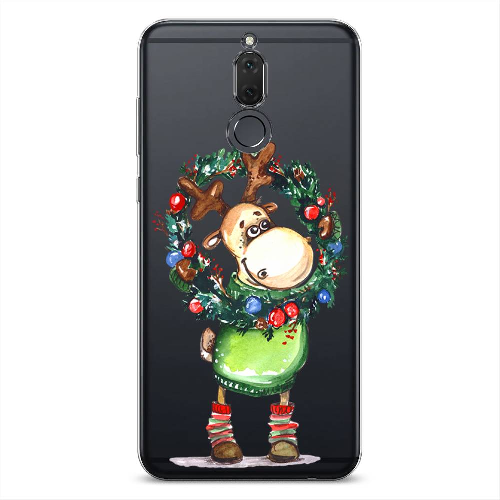 

Чехол на Huawei Nova 2i "Олень с новогодним венком", 64150-4
