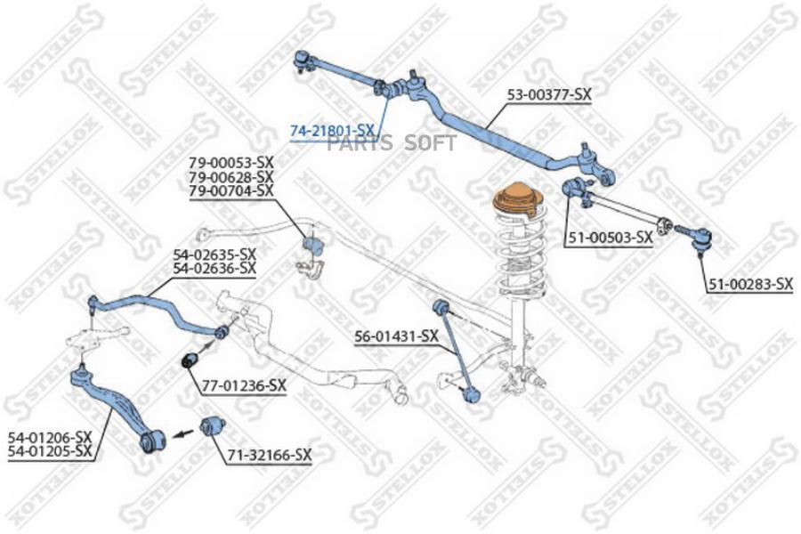 

Втулка маятника BMW E34/E39/E32/E31/E38 1.8-5.0 86> Stellox 7421801sx