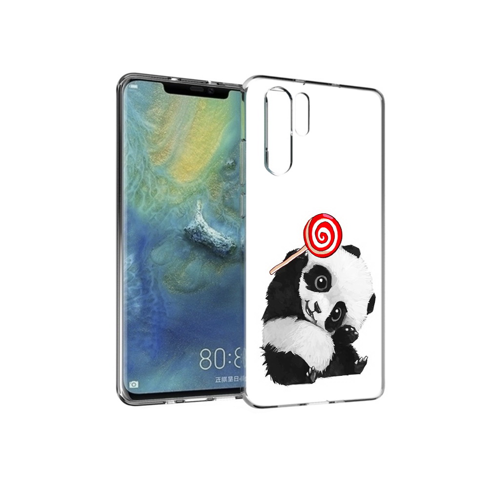 

Чехол MyPads Tocco для Huawei P30 Pro панда с леденцом, Прозрачный, Tocco