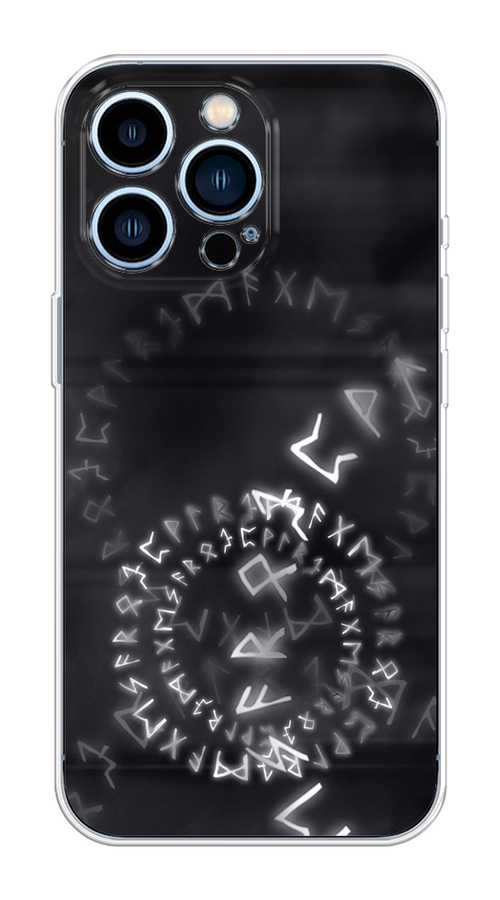 

Чехол на Apple iPhone 13 Pro "Руны", Серый;черный, 14350-3