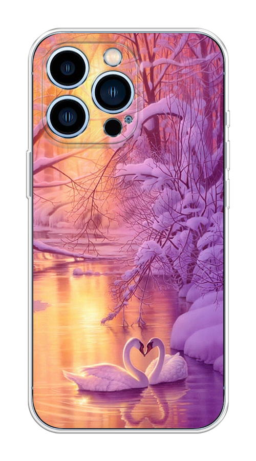 

Чехол на Apple iPhone 13 Pro "Зима 1", Фиолетовый;желтый, 14350-2