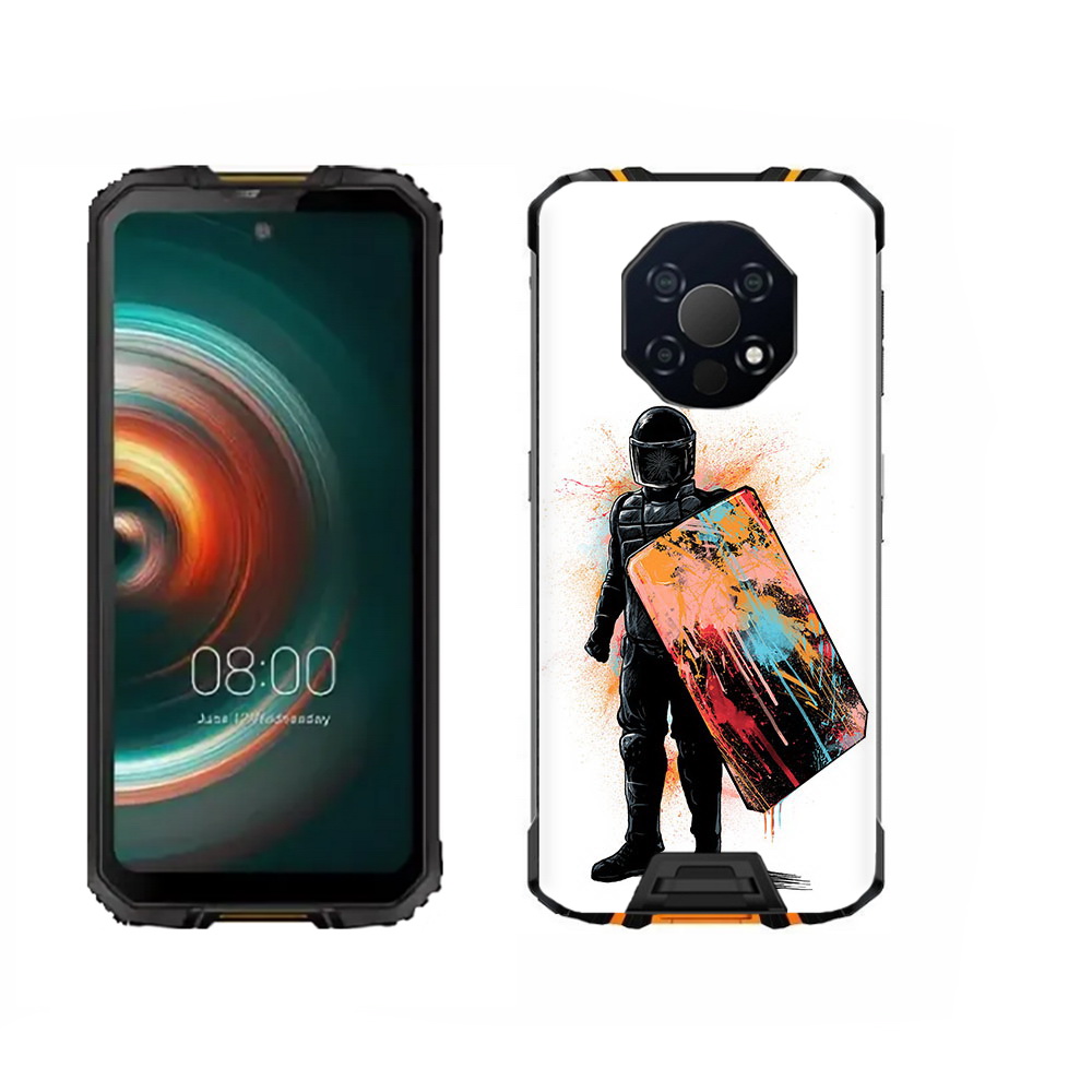 

Чехол MyPads Tocco для Oukitel WP13 солдат с красочным щитом, Прозрачный, Tocco