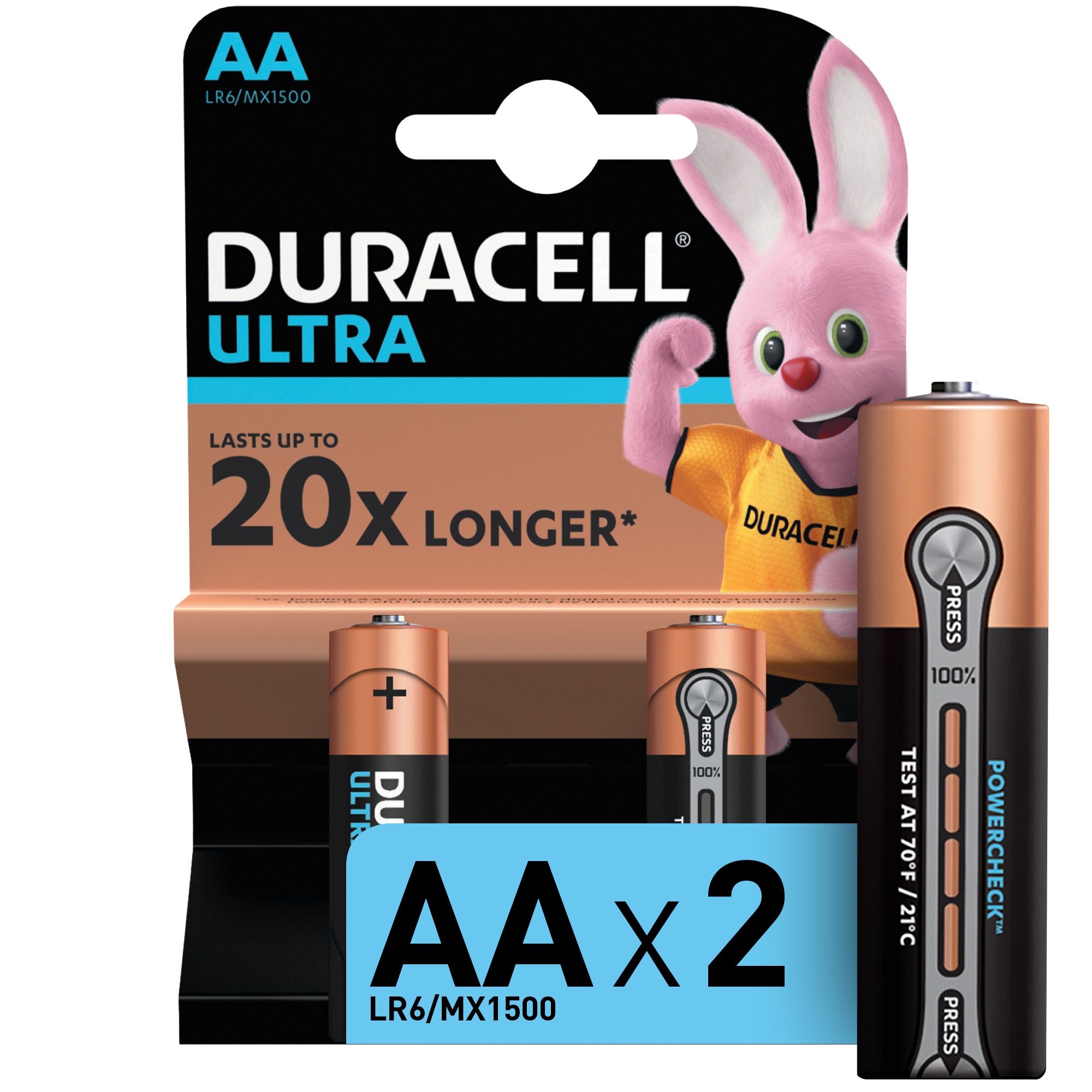 Батарейка DURACELL UltraPower LR6/2BL 2 шт