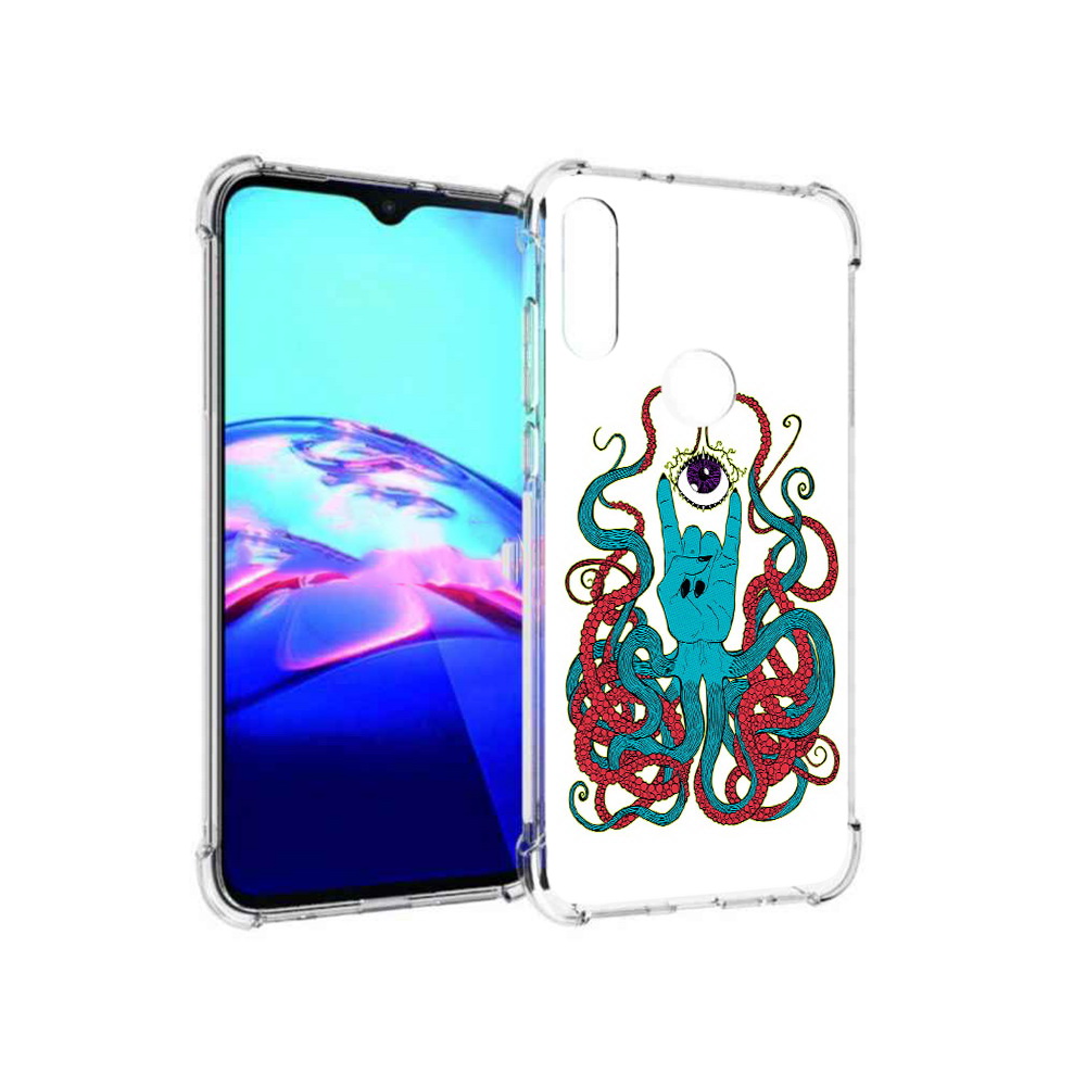 

Чехол MyPads Tocco для Motorola Moto E осьминог-рука абстракция (PT227064.345.530), Прозрачный, Tocco