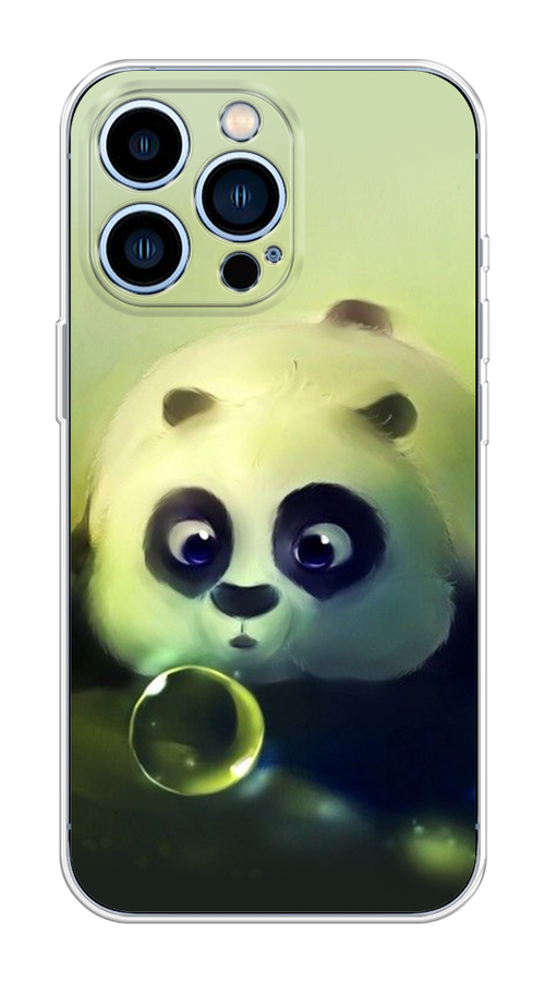 

Чехол на Apple iPhone 13 Pro "Малыш панды", Зеленый;черный;серый, 14350-1