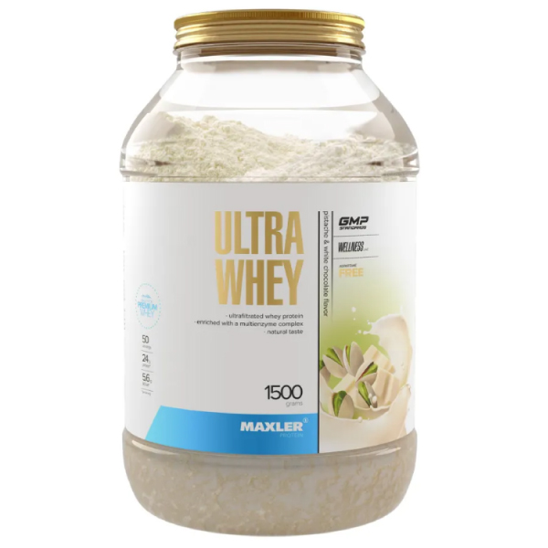 Протеин сывороточный MAXLER Ultra Whey фисташка с белым шоколадом 1500 г