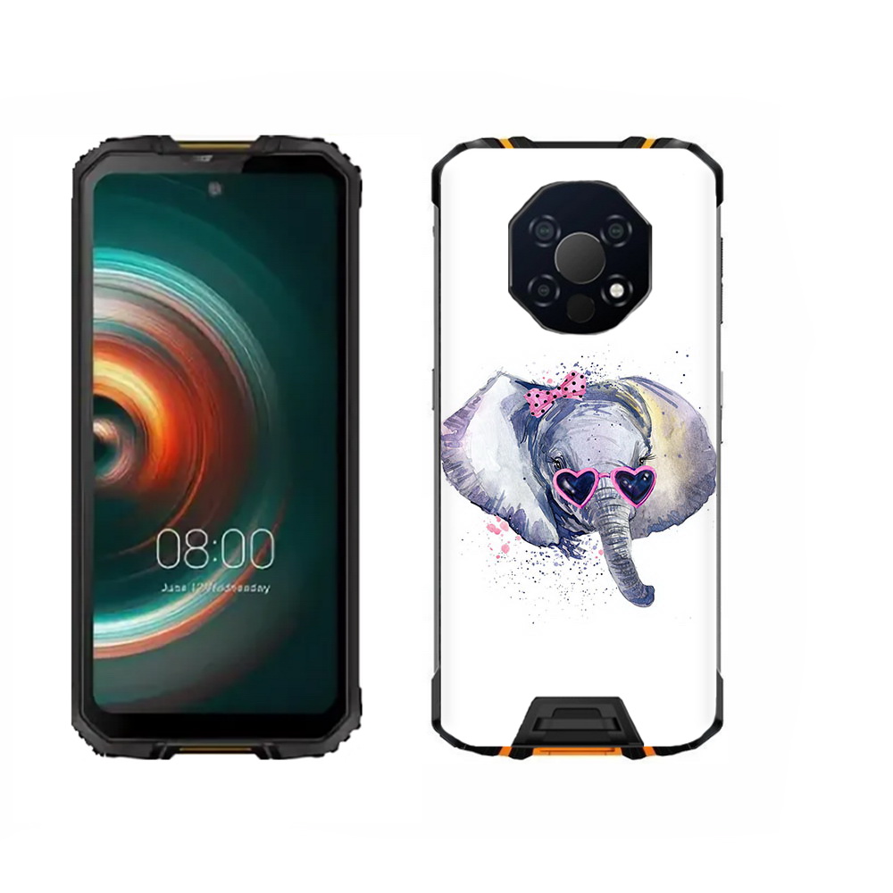 

Чехол MyPads Tocco для Oukitel WP13 слоник в очках, Прозрачный, Tocco