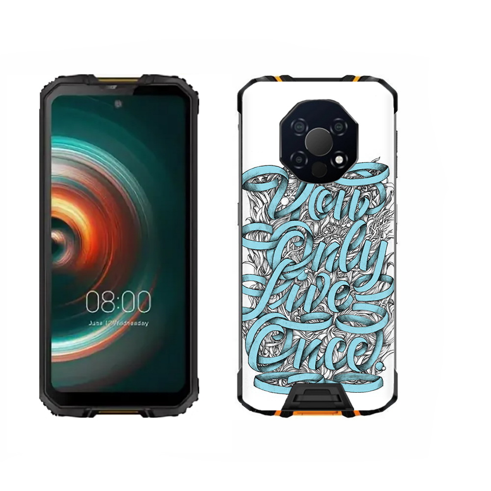 

Чехол MyPads Tocco для Oukitel WP13 слова из ленты абстракция, Прозрачный, Tocco