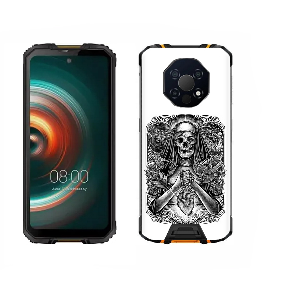 

Чехол MyPads Tocco для Oukitel WP13 скелет с сердцем, Прозрачный, Tocco