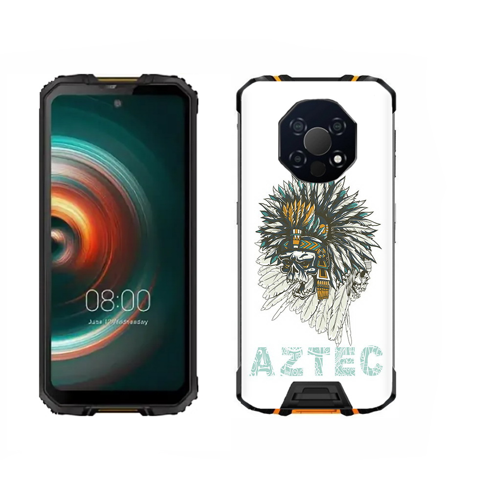 

Чехол MyPads Tocco для Oukitel WP13 скелет индеец, Прозрачный, Tocco