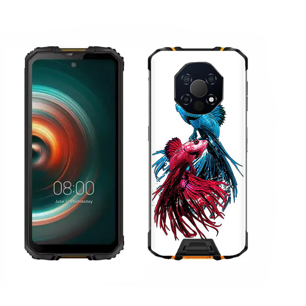 

Чехол MyPads Tocco для Oukitel WP13 рыбы петушки, Прозрачный, Tocco