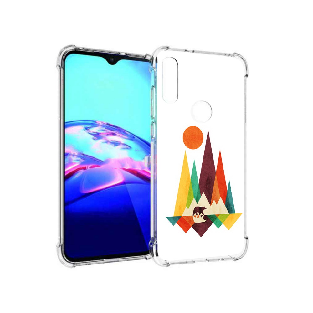 

Чехол MyPads Tocco для Motorola Moto E нарисованные горы с медведем (PT227064.345.506), Прозрачный, Tocco