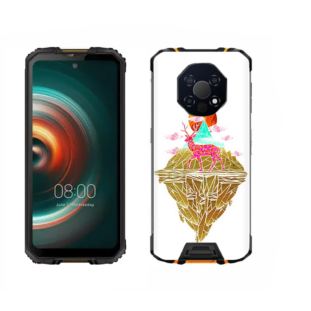 

Чехол MyPads Tocco для Oukitel WP13 розовый олень абстракция, Прозрачный, Tocco