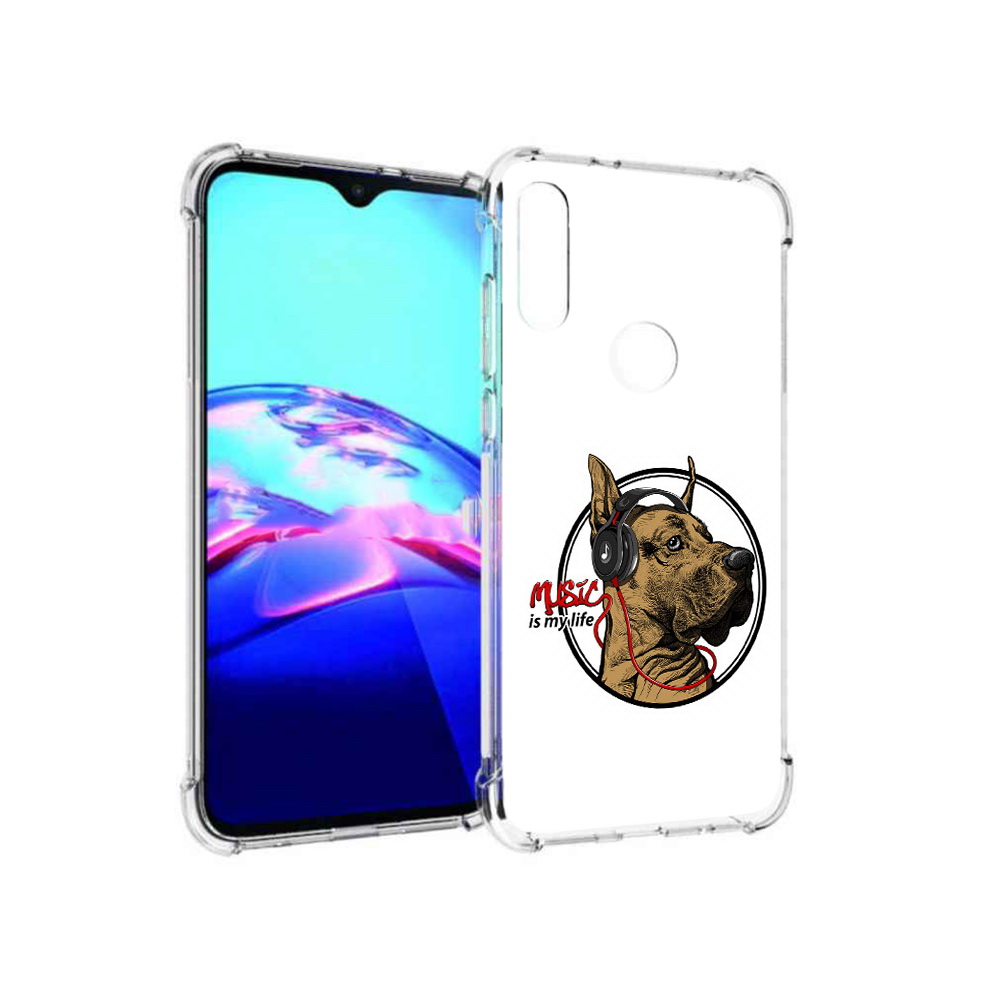 

Чехол MyPads Tocco для Motorola Moto E музыкальная собака (PT227064.345.490), Прозрачный, Tocco
