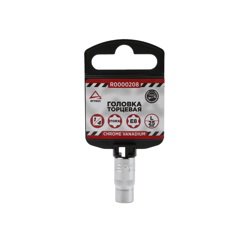 

Головка 1/4" внешний TORX Е8 L=25 мм, на холдере