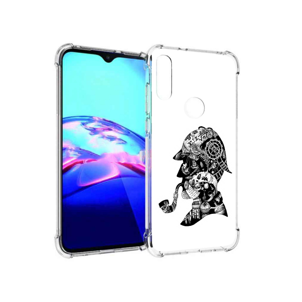 

Чехол MyPads Tocco для Motorola Moto E мужчина с трубкой абстракция (PT227064.345.488), Прозрачный, Tocco