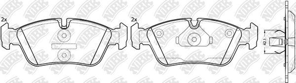 

Колодки тормозные NiBK PN0010