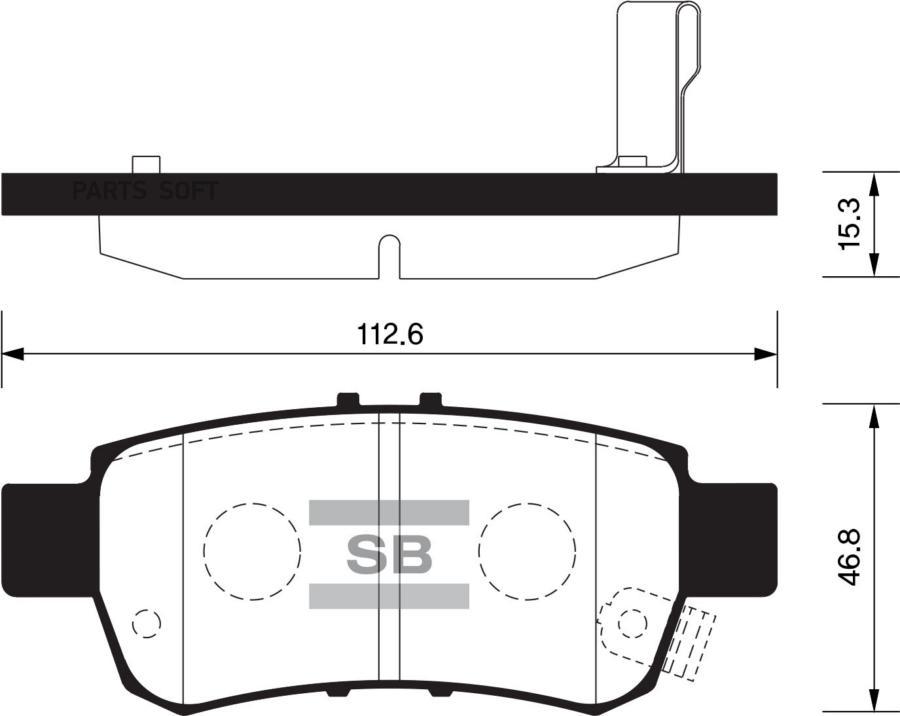 

Тормозные колодки Sangsin brake задние дисковые SP1428