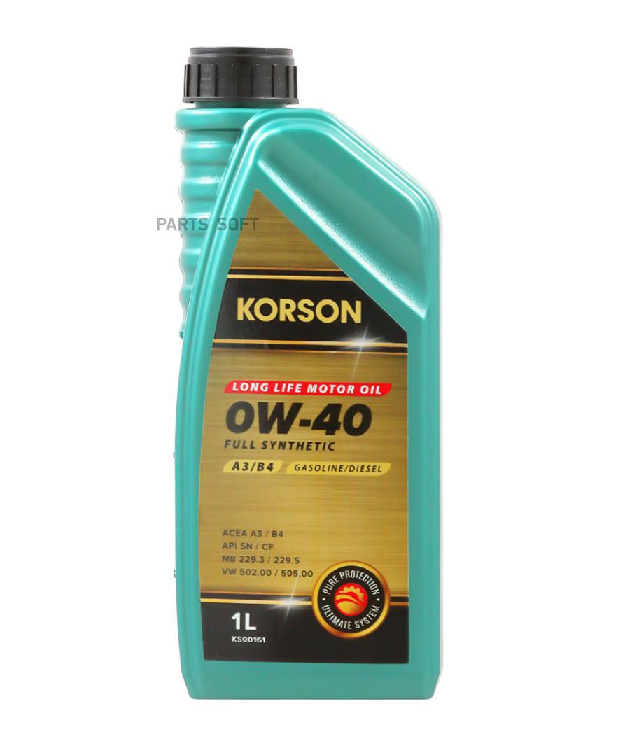 Full Synthetic 0W-40 A3/B4 1Л Korson ks00161