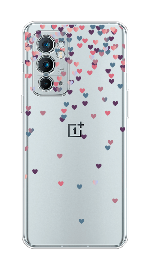 

Чехол на OnePlus 9RT "Посыпка сердечки", Розовый;фиолетовый, 152050-3