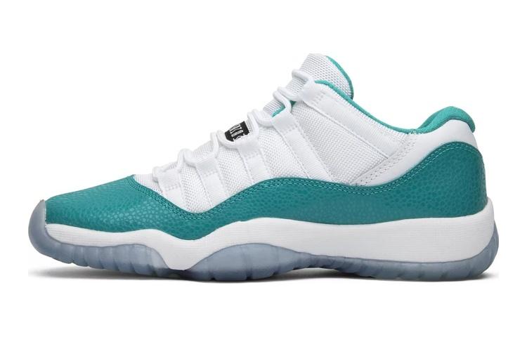 

Кроссовки унисекс Jordan Air Jordan 11 Retro Low Aqua Safari GS белые 37.5 EU, Белый, Air Jordan 11 Retro Low Aqua Safari GS