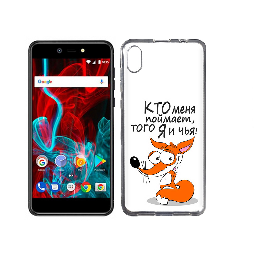 

Чехол MyPads Tocco для BQ-5211 Strike Кто меня поймает того я и чья, Прозрачный, Tocco