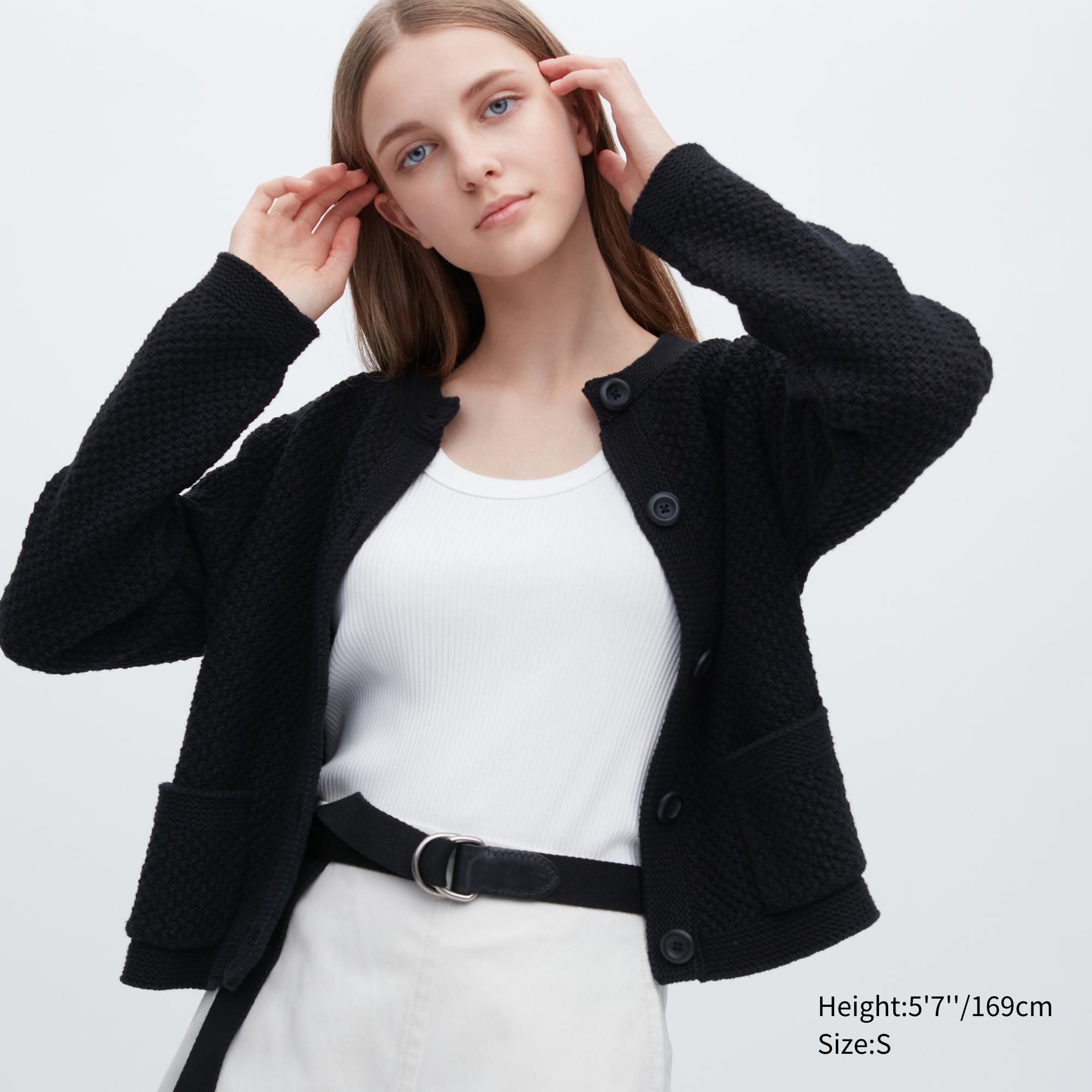 

Кардиган женский UNIQLO 454761COL09 черный M (доставка из-за рубежа), 454761COL09