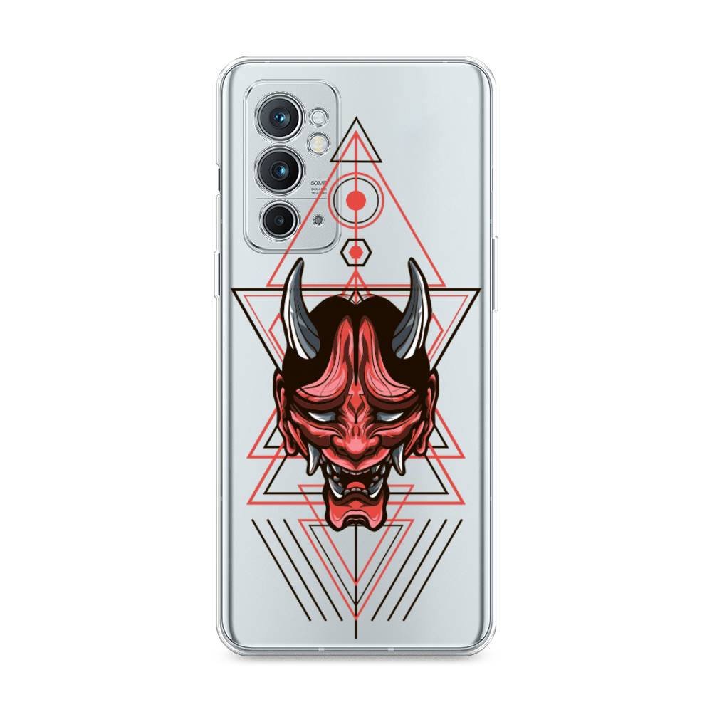 

Чехол на OnePlus 9RT "Hanya Oni mask", Серый;красный;черный, 152050-4