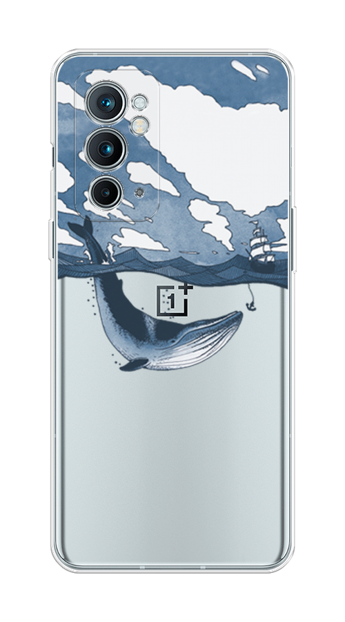 

Чехол на OnePlus 9RT "Большой кит", Синий, 152050-1