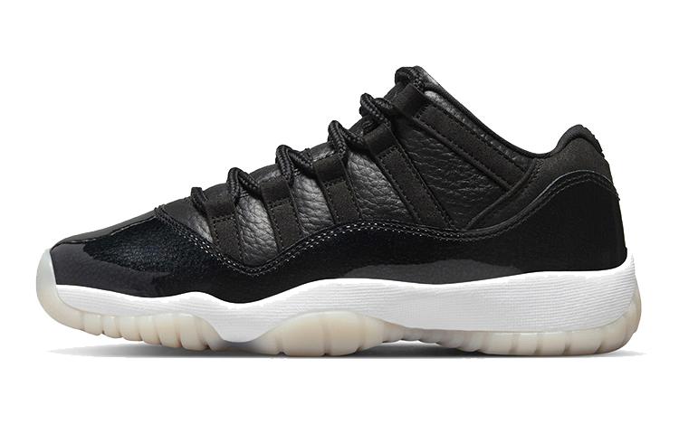 

Кроссовки унисекс Jordan Air Jordan 11 Retro Low 72-10 GS черные 38.5 EU, Черный, Air Jordan 11 Retro Low 72-10 GS