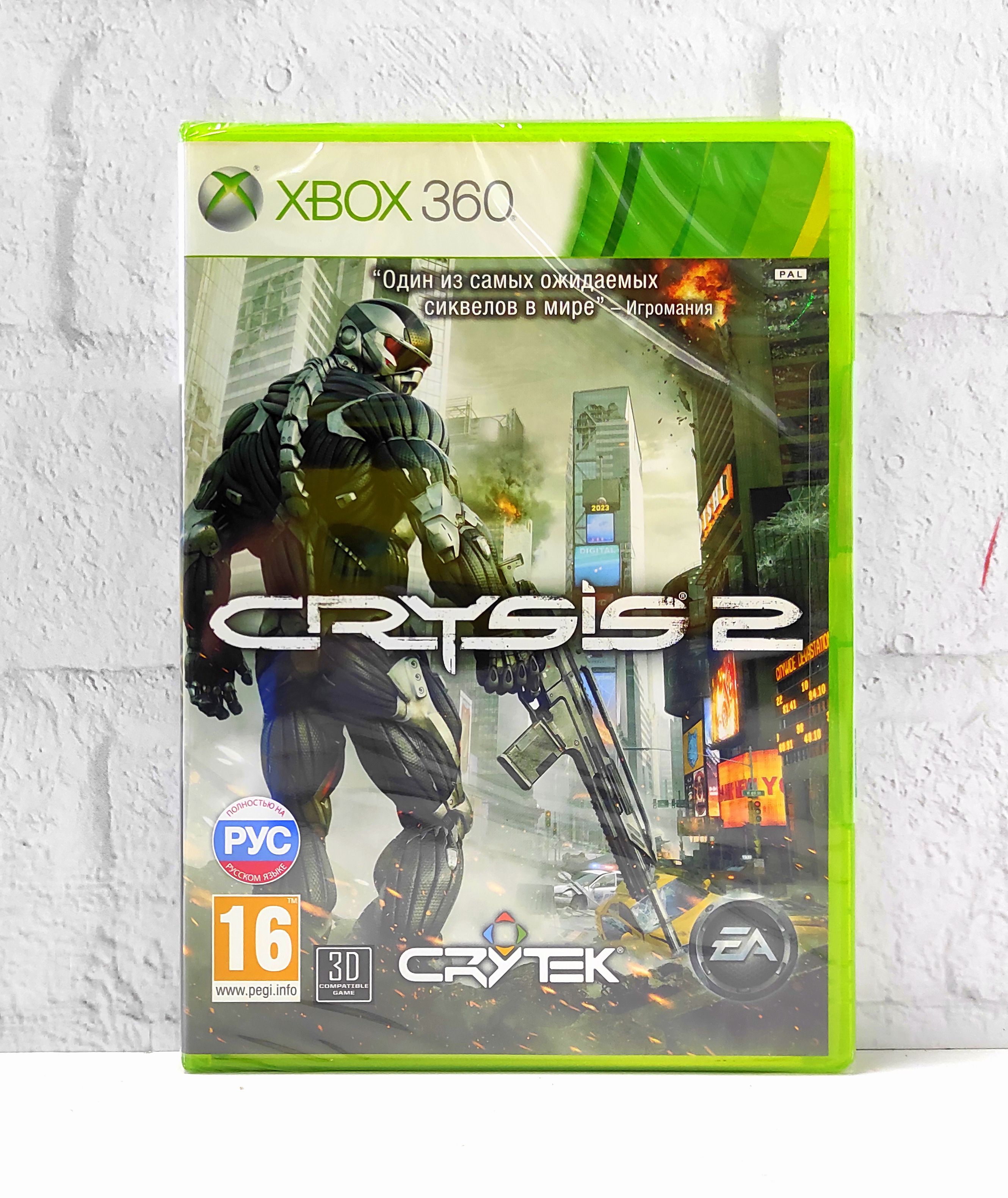 Игра Crysis 2 Полностью на русском Xbox 360