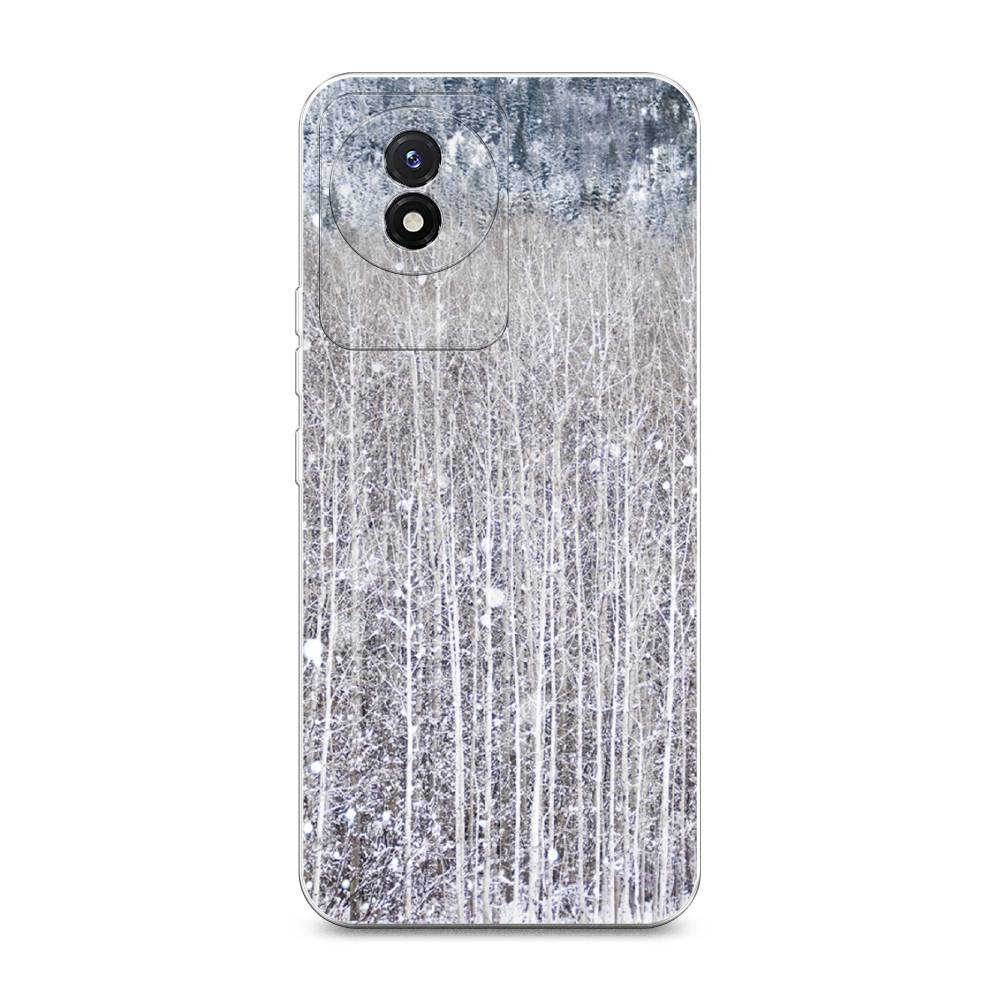 

Чехол на Vivo Y02 "Снежный лес", Бежевый;серый;белый, 268150-5