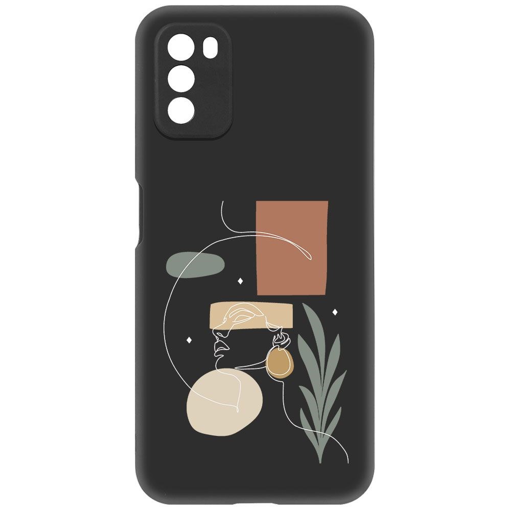 

Чехол-накладка Krutoff Soft Case Элегантность для Xiaomi Poco M3 черный