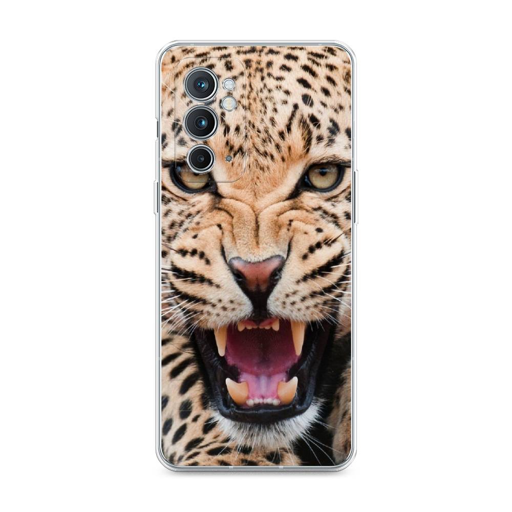 

Чехол на OnePlus 9RT "Леопард 3d", Бежевый;черный, 152050-6