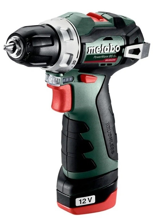 Дрель аккумуляторная PowerMaxx BS BL Metabo, 601721500