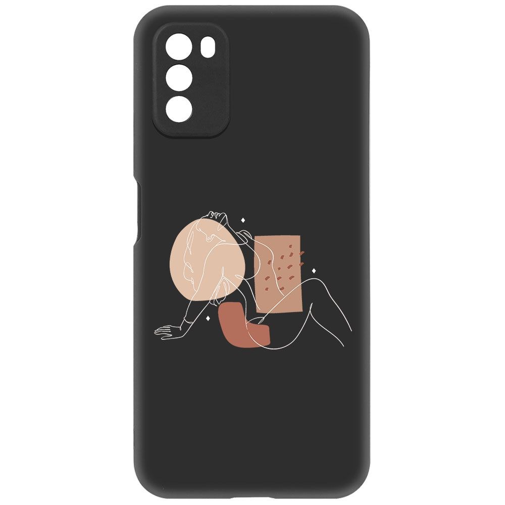 

Чехол-накладка Krutoff Soft Case Чувственность для Xiaomi Poco M3 черный