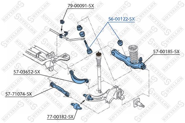 

Стойка стабилизатора Stellox 5600122SX