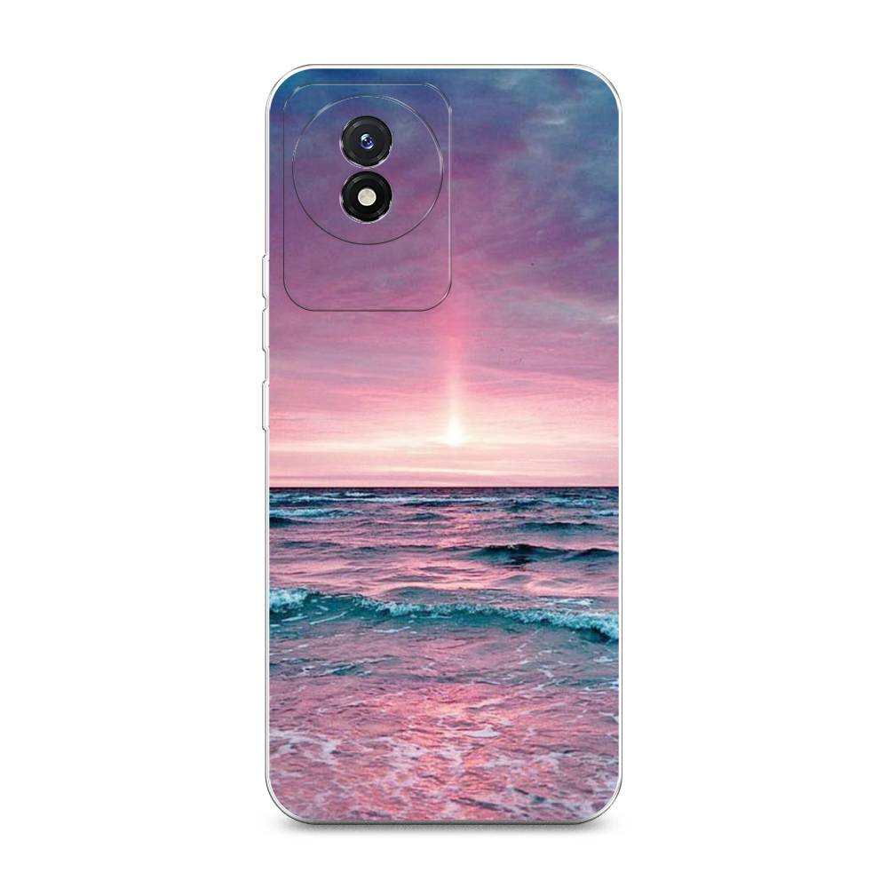 

Чехол на Vivo Y02 "Восход 3", Розовый;голубой, 268150-2