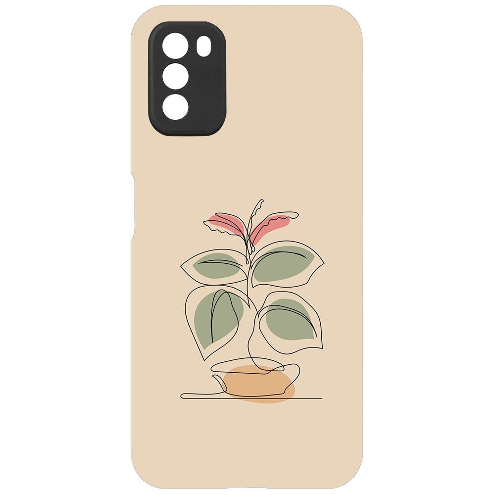 

Чехол-накладка Krutoff Soft Case Цветок для Xiaomi Poco M3 черный