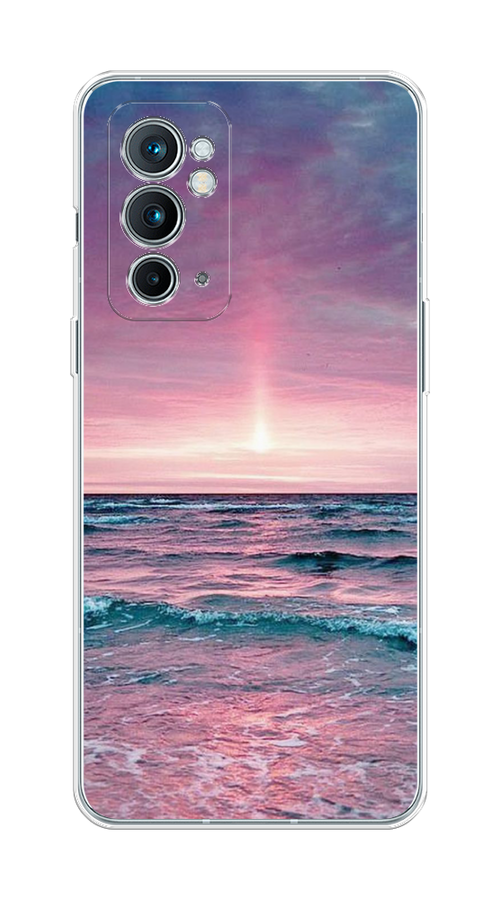 

Чехол на OnePlus 9RT "Восход 3", Розовый;голубой, 152050-2