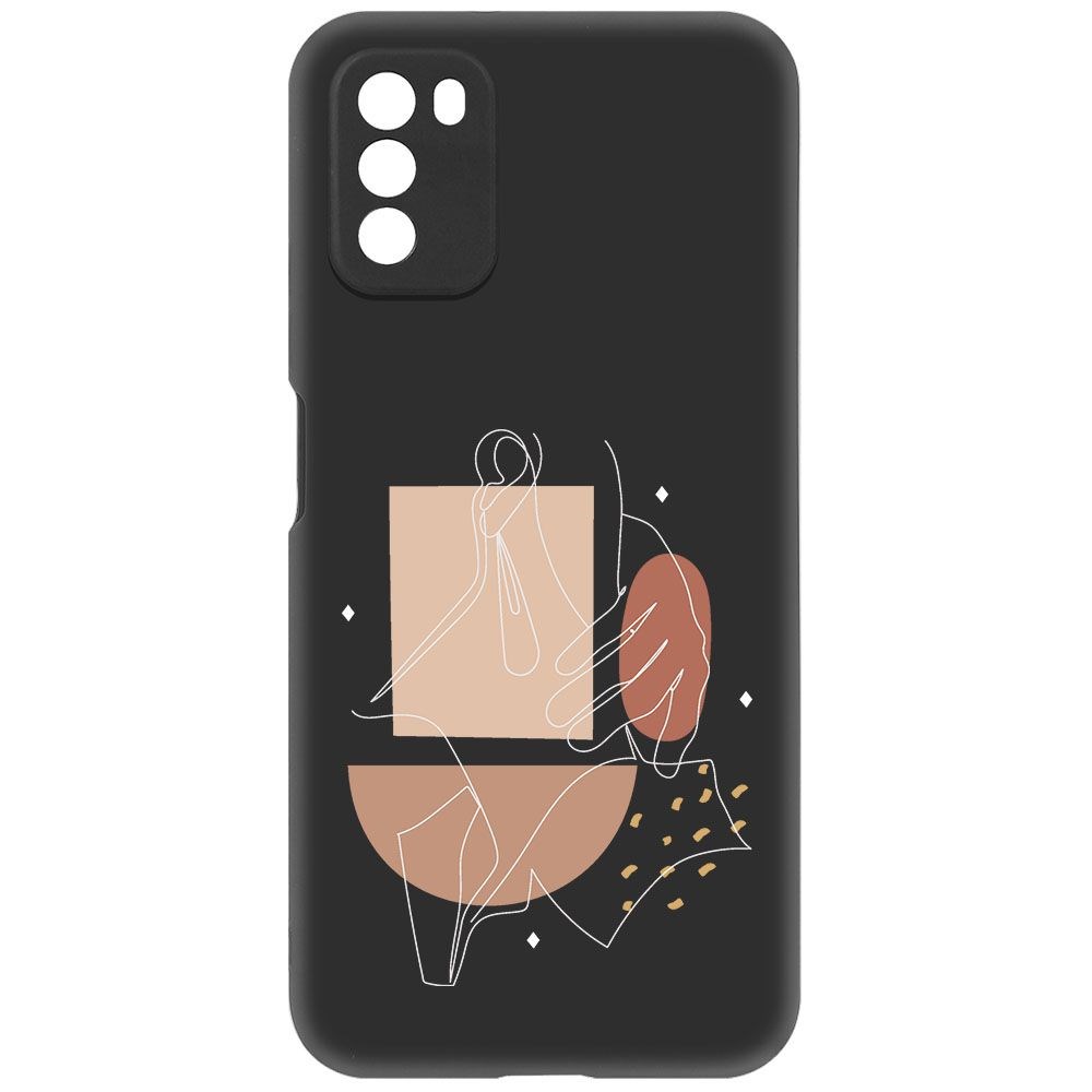 

Чехол-накладка Krutoff Soft Case Изящность для Xiaomi Poco M3 черный